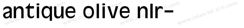 antique olive nlr字体转换